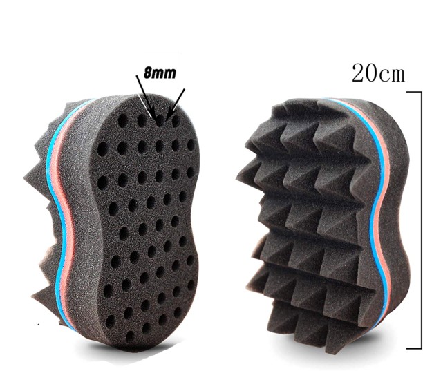 ALANES Magic Twist Double Sided Barber Hair Brush Sponge Hair Brush