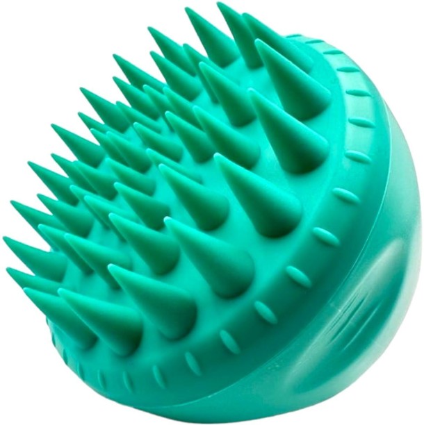 OQ Trading BlissfulBristle Shampoo Massager Brush - Green Hair Brush