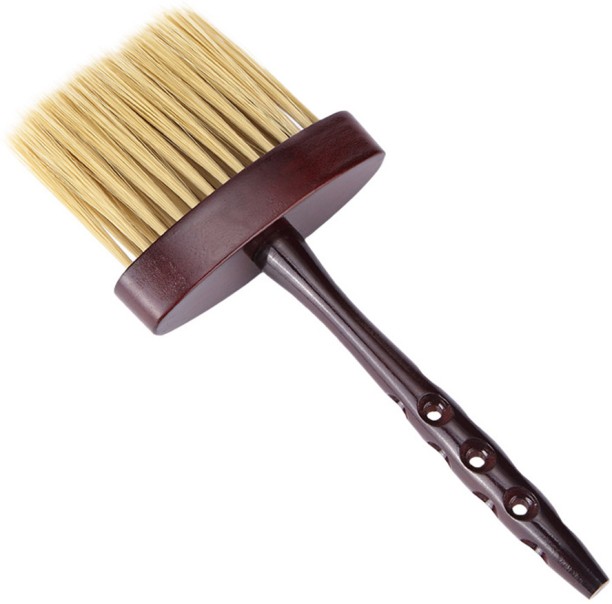 ALANES Wooden Handle Styling Salon Hair Cutting Soft Neck Face Brush Hair Brush