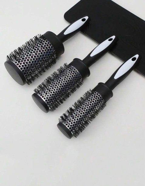 Beauty 3-In-1 Round Brush Set Hair Brush