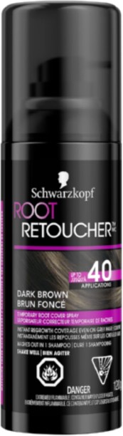 Schwarzkopf Root Retoucher Instant Root Cover Dark Brown , Brown