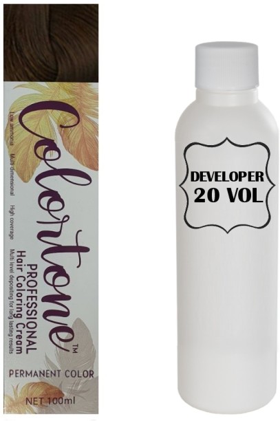 colortone Colortone Professional Hair Dye Tint Double Coverage Coloring Cream - 6.0 Darkest chestnut-blonde , Brown