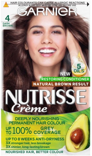 Garnier Nutrisse Creme 4 Dark Brown , Brown