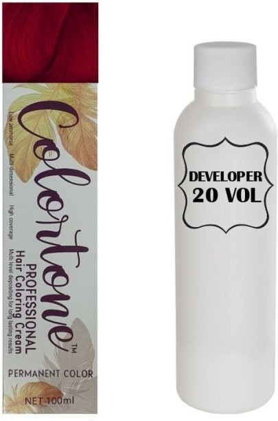 colortone Colortone Professional Hair Dye Tint Double Coverage Coloring Cream - 5.45 Cherry Red , Red