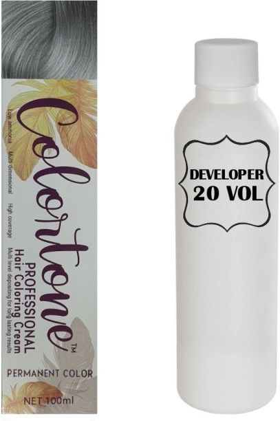 colortone Colortone Professional Hair Dye Toner Tint Coloring Cream - 8.11 Medium grey , Grey