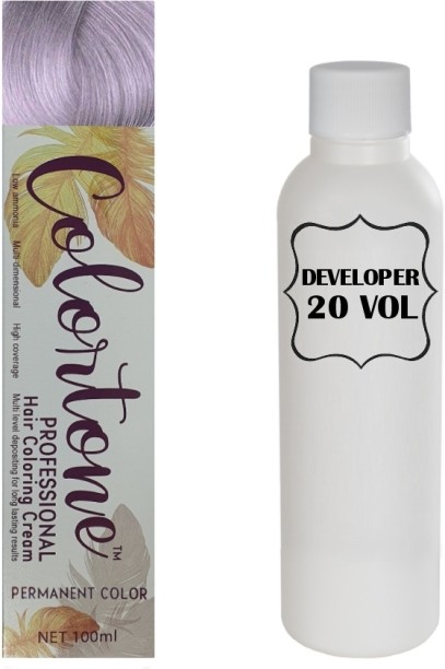 colortone Colortone Professional Hair Dye Toner Tint Coloring Cream - 10PP Light Violet Slate , Lavender