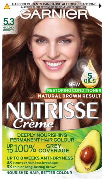 Garnier Nutrisse Creme 5.3 Golden Brown , Brown