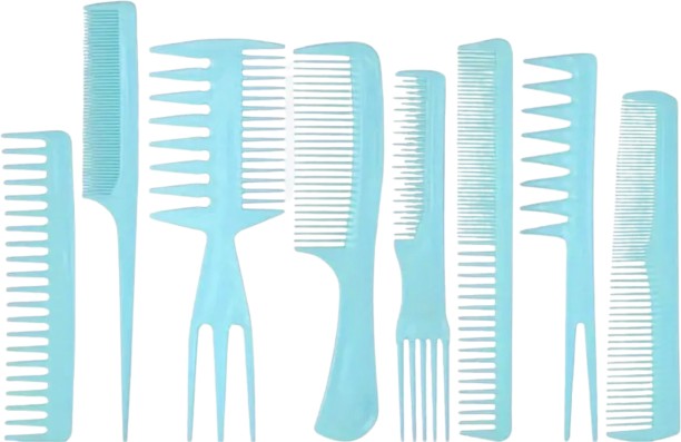 Comealong Products Baby Blue 8pcs Comb Set
