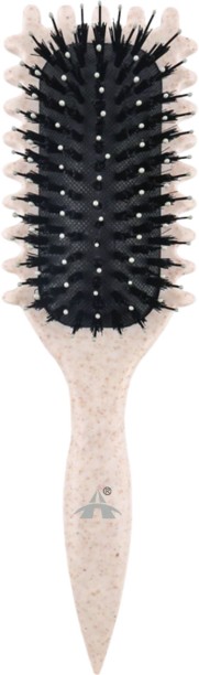ALANES Curl Hair Brush for Combing and Shaping-Beige