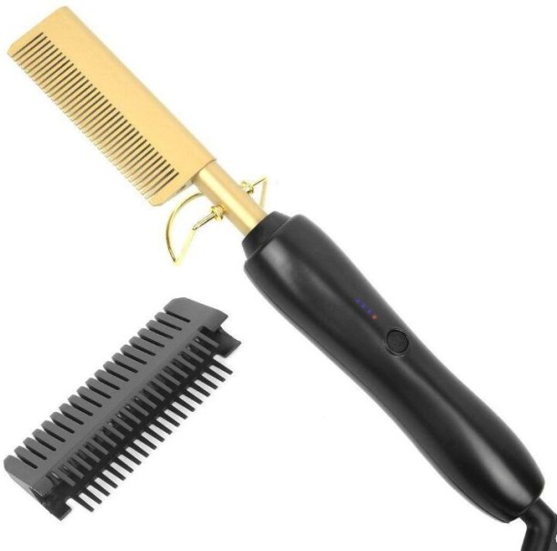 aerbes 2 In 1 Hair Styling Press Comb- Black