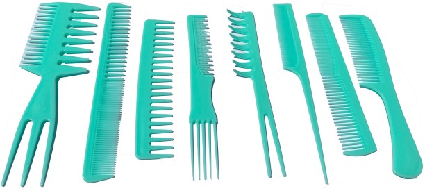 Comealong Products Green 8pcs Comb Set