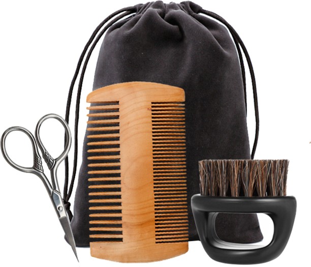 ALANES 3 Pieces Men's Beard Care Tools Set