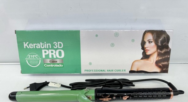 Just Simplified Ever Green Anti-Scald Design Tong Hair Curler
