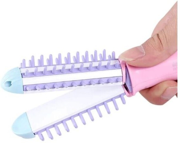 Aerbes Mini Curling Iron Brush Hair Curler