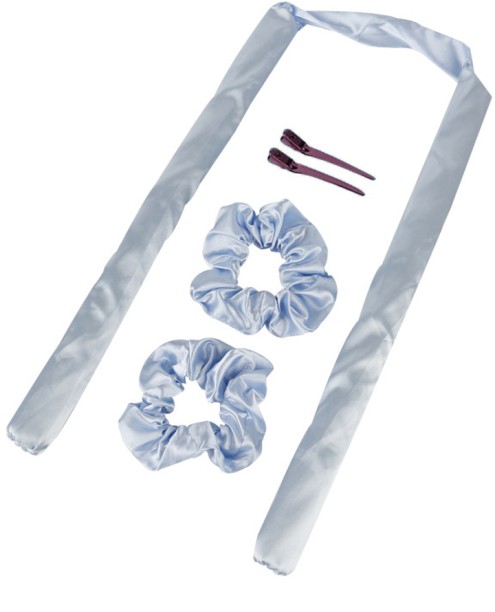 ALANES Heatless Curling Rod Headband No Heat Curling Rod Hair Roller Curls - Blue Hair Curler