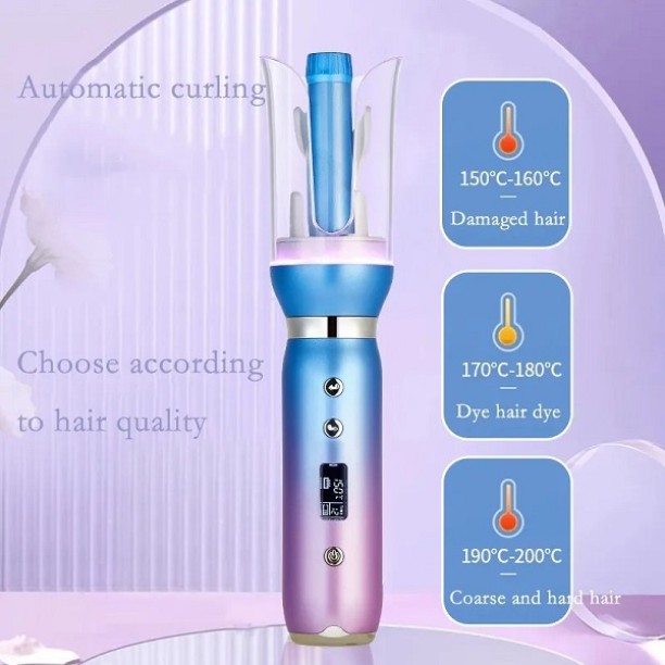 Aerbes 4500mah LED Rechargeable Automatic Curling Hair Iron Hair Curler