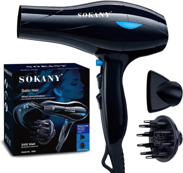 Sokany 2400W hair Dryer With Diffuser And Concentrator Hair Dryer