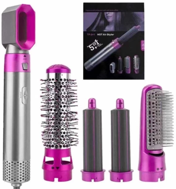 Mmafha 5 in 1 Replaceable Multifunctional Hot Air Brush and Hair Dryer Hair Dryer