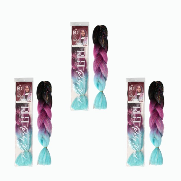 RUBY LOVE HAIR RLH_BLUE_GLITTER Hair Extension