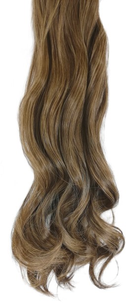 2244 10 Piece Wavy Long 55-60cm Full Head Clip-on  Extensions XXL - M4-27 Chocolate Golden Blonde Mix Hair Extension