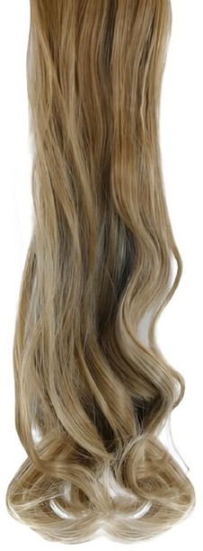 Flye 10 Piece Wavy Long 55-60cm Full Head Clip-on  Extensions XXL - 9M-88 Light Latte Blonde Mix Hair Extension