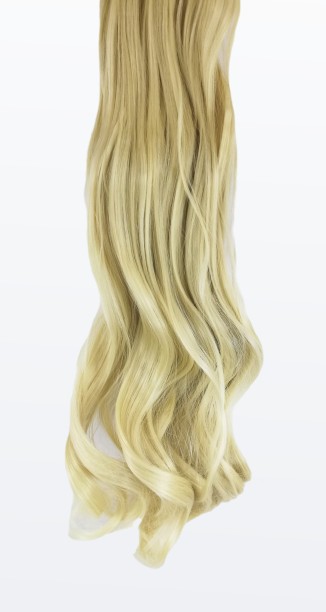 Flye 10 Piece Wavy Long 55-60cm Full Head Clip-on  Extensions XXL - M88-613 Ash platinum blonde Mix Hair Extension