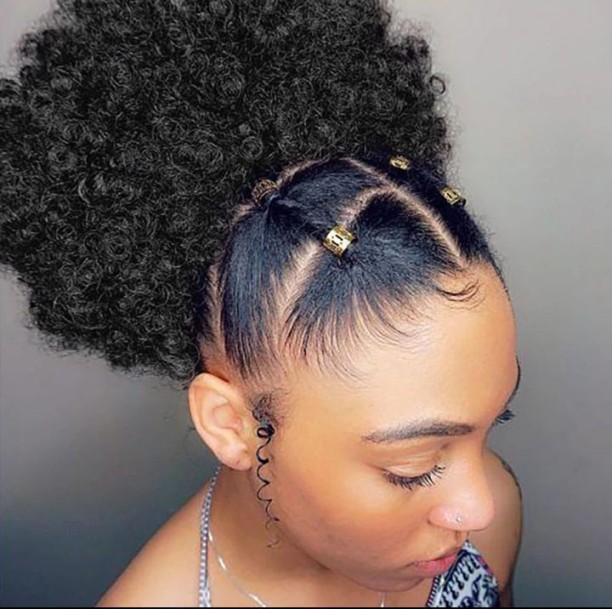 Afro Pondo Kinky curly Drawstring Ponytail Hair Extension