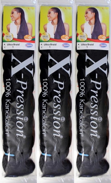 Xpression Ultra Braids - Colour #1 Hair Extension