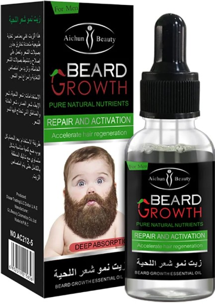 Aichun Beauty Essential Men's Beard Care Set 100% Natural Moisturizing Beard Growth Oil for Men Hair Oil