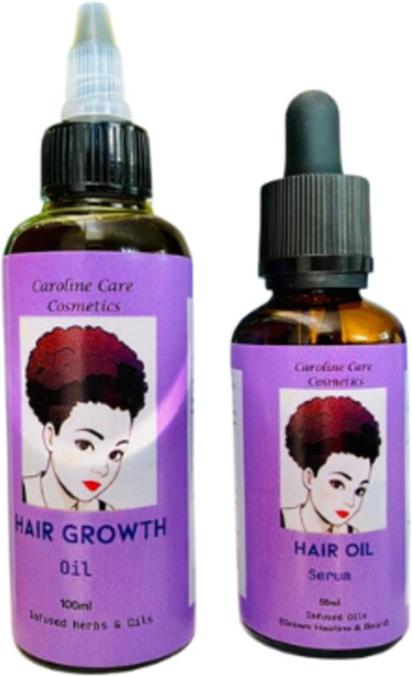 Caroline Care Cosmetics Hair Growth Oil & Hair Oil Serum Combo- Hair Oil