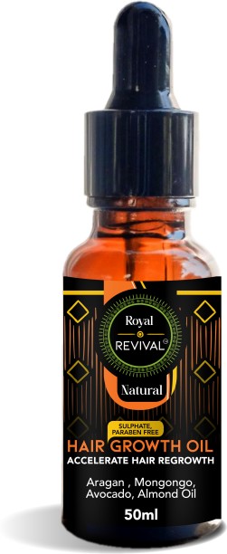 Royal Revival Accelerate Hair Growth Oil , Argan, Mongongo, Avocado, Almond Oil 50 ML Hair Oil