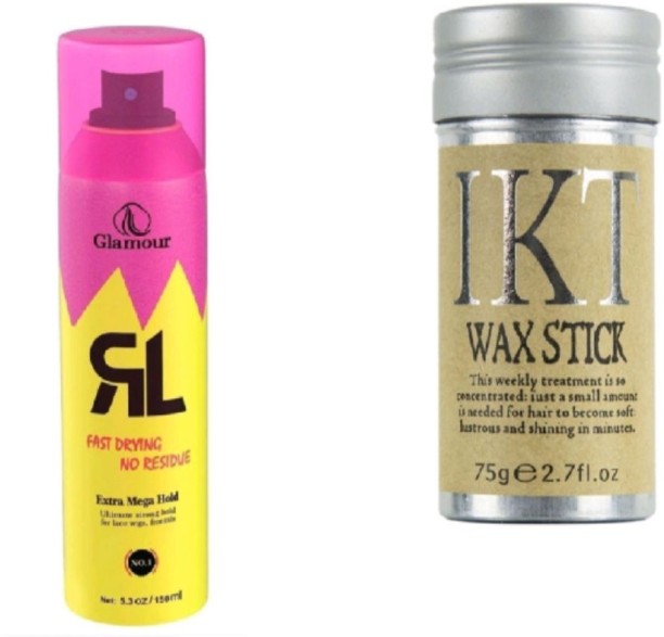 WINWAY Wax Stick 75g & Glamour Frontal Lace Wig Freezing Glue Spray 150ml Hair Oil