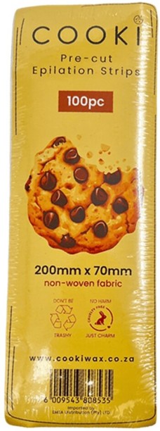 COOKI Pre-cut Epilation Body Strips 100pc, 80gsm
