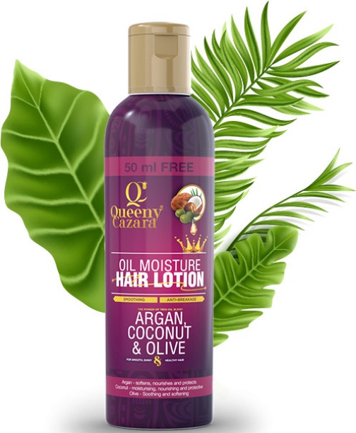 Queeny Cazara Coconut, Argan, and Olive Oil Moisture Hair Lotion