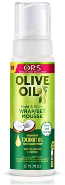 ORS Olive oil Hold & Shine Wrap/Set Mousse All Hair Types