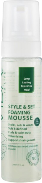 Vida Is Life Style & Set Foaming Mousse 200ml All Hair Types