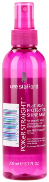 Lee Stafford Poker Straight Flat Iron Protection Shine Mist All Hair Types