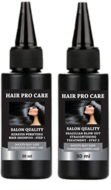 Hair Pro Care Brazilian Blow Out Straightening Hair Treatment 50ml & Hair Shampoo 50ml