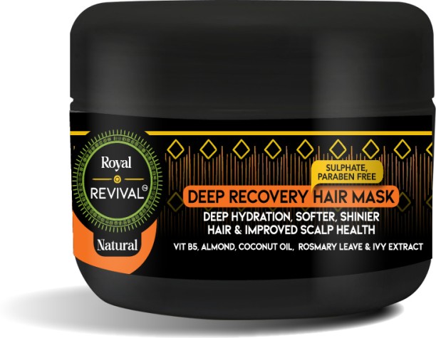 Royal Revival Deep Recovery Hair Mask VIT B, Almond, Olive, Coconut, Manketti, , Argan Oil, 125 ML