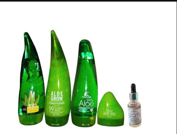 Lihle Aloe vera hair care with Mmafa fast hair growth oil
