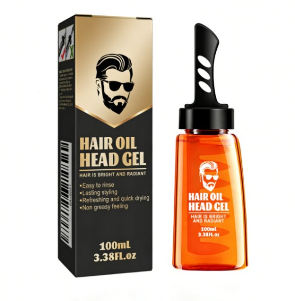 happyfun Men's hair wax comb, retro oily hair style, long-lasting moisturizing hair wax Hair Volumizer