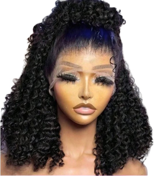 Generic 10-inch curly lace front wig, 13 x 6 HD lace front curly wig, 5x 5 glueless, 200 % Density Hair Extension