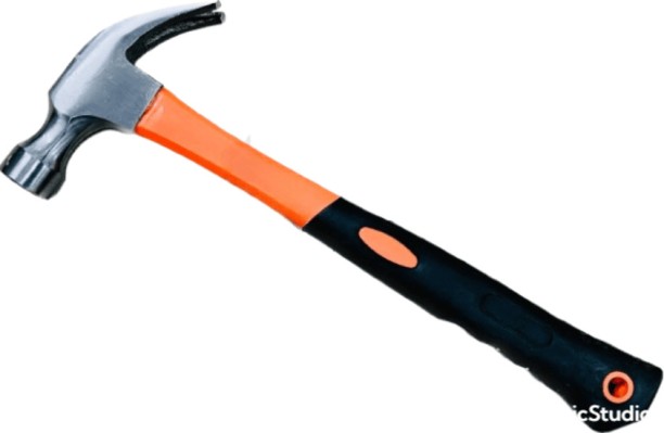 SpSp Claw Hammer With Comfortable Fiberglass Handle Curved Claw Hammer