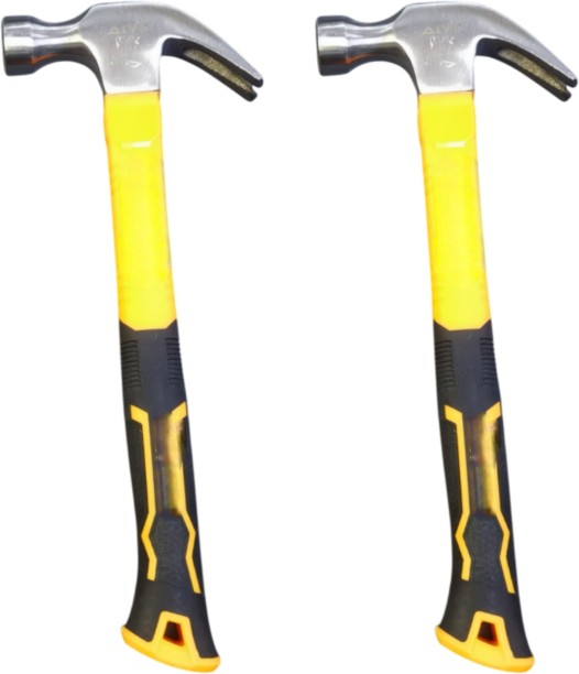 Generic Set of 2 Quality hammer claw fiberglass Straight Claw Hammer