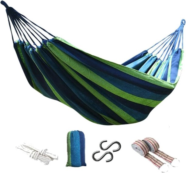 Generic Outdoor Single/Double Hammock Garden Camping Cotton Hammock