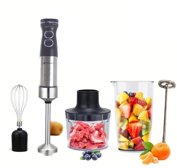 Hoffmans 5-in-1 Blender - 1000 W Chopper, Electric Whisk, Frother, Hand Blender