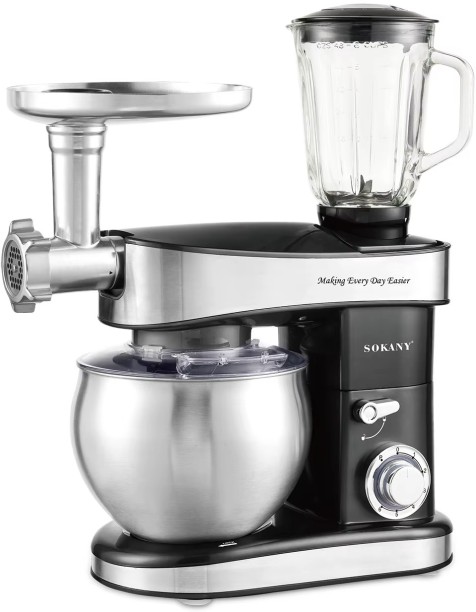 SOKANY 6-Speed 5-in-1 Large 7.5L Stand Mixer with Blender 1500 W Stand Mixer