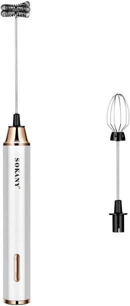 Sokany 2 IN 1 USB Rechargeable Milk Frother & Egg Beater 50 W Electric Whisk