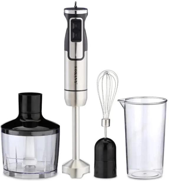 Sokany Multifunctional Food Processor with 800W Power and Stainless Steel Blade 120 W Hand Blender