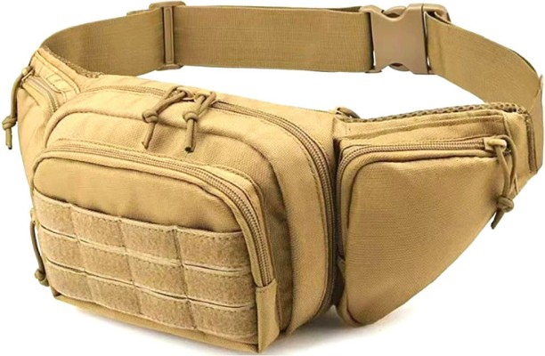 marevic Multifunctional waist bag for outdoor sports, large-capacity thickened crossbody bag, tactical waist bag for military fans Waterproof Sling Bag